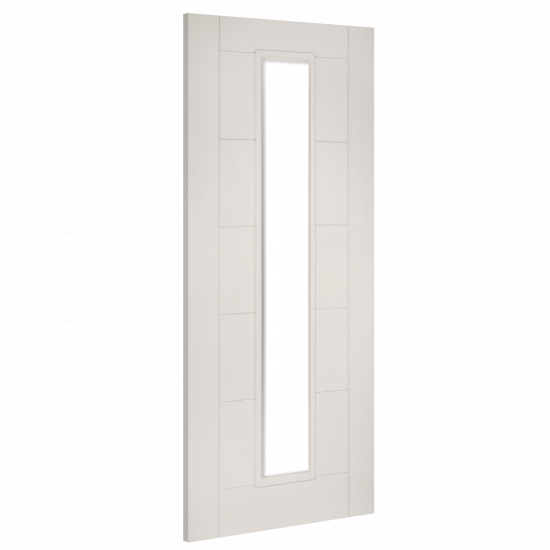 Deanta White Primed Seville Glazed Internal door