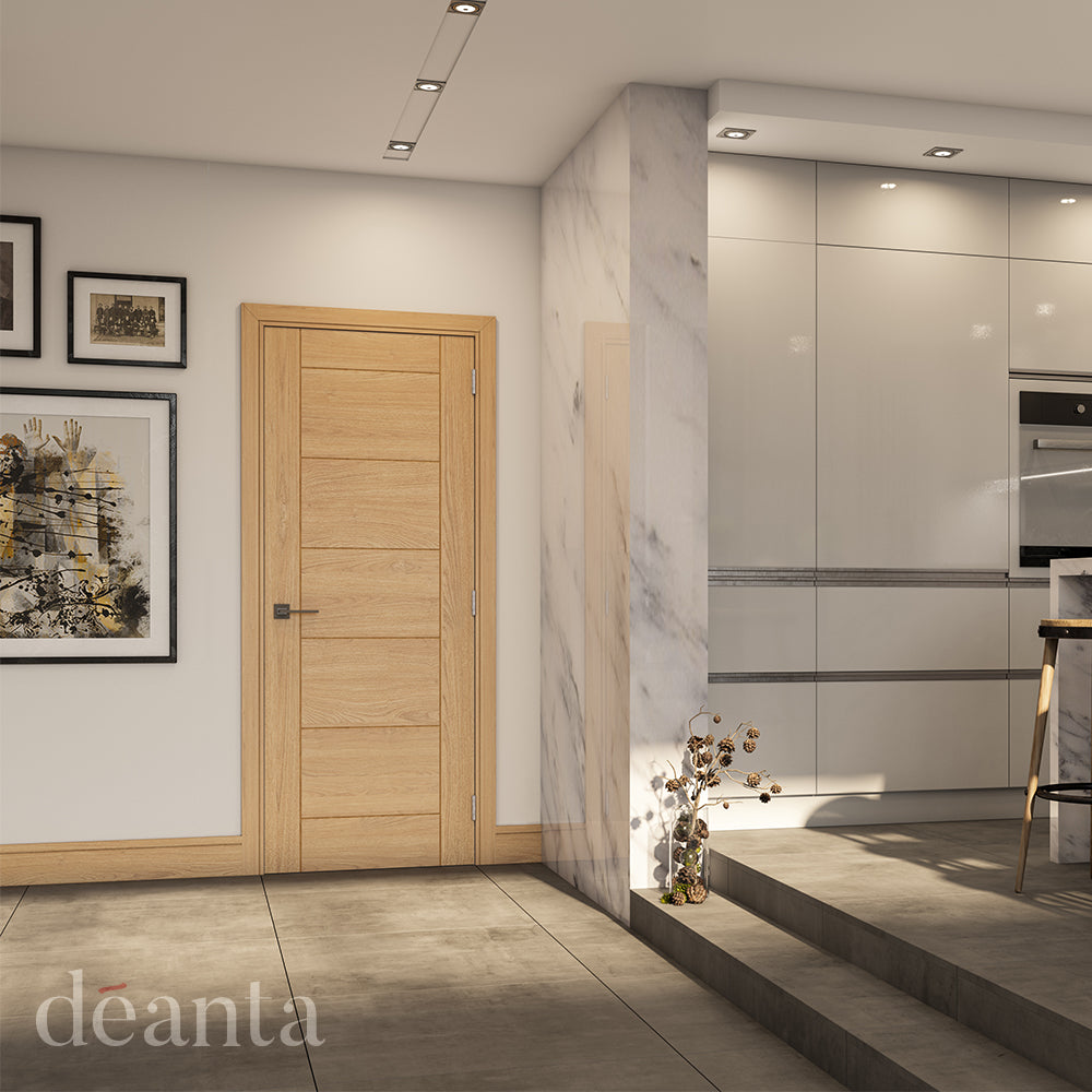 Deanta Oak Seville Pre-Finished Internal door