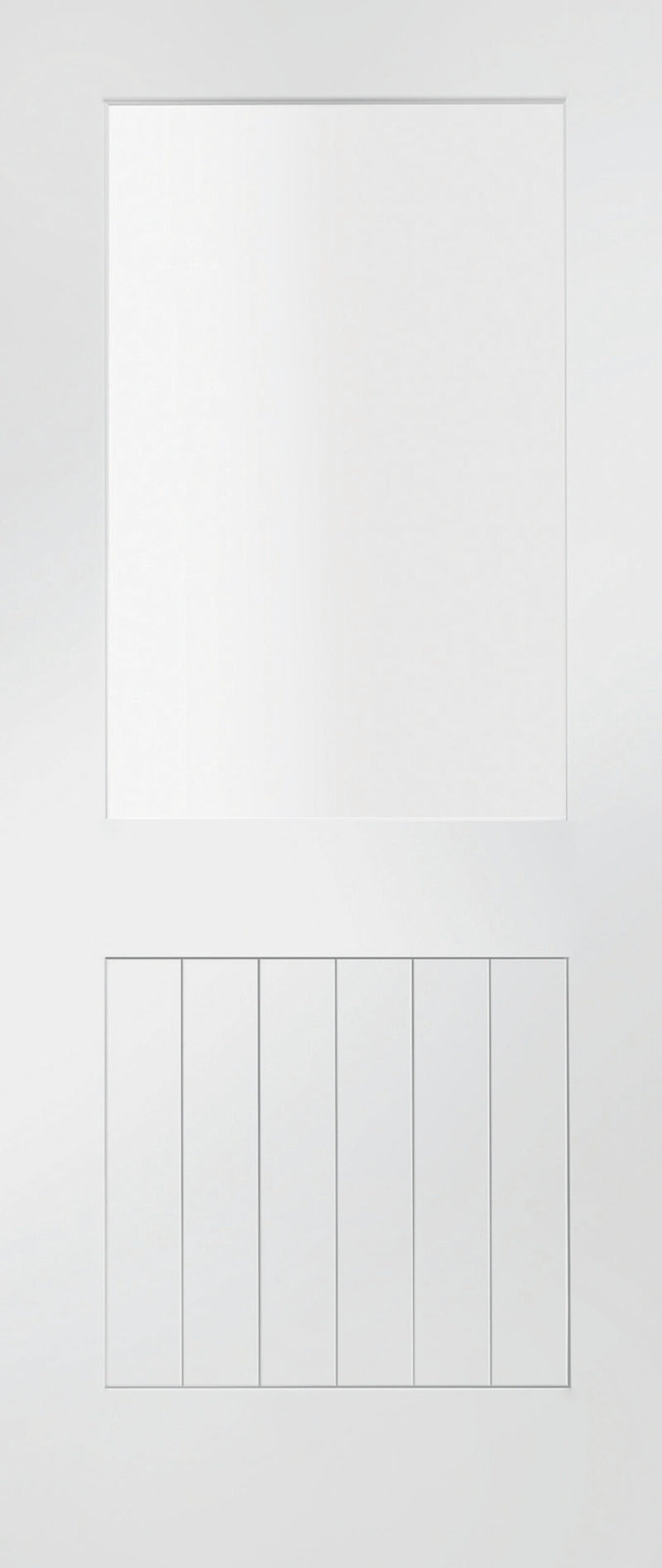 XL Joinery White Primed Suffolk Clear Glazed Internal door