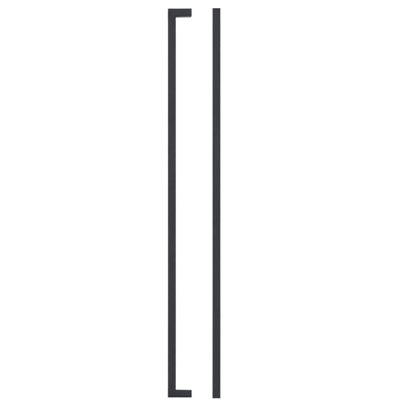 Zoo Square Block Cabinet handle 448mm CTC Matt Black Finish-Matt Black Finish