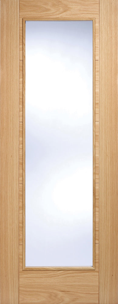 LPD Oak Vancouver Pattern 10 Clear Glazed Internal door