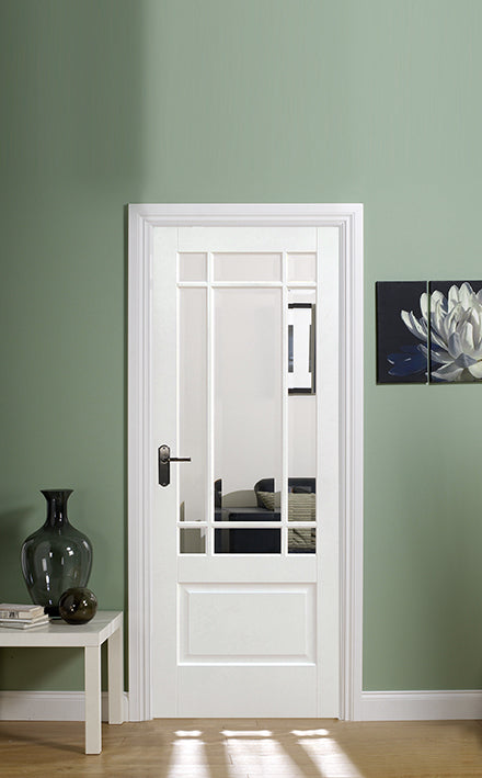 LPD Solid White Downham Glazed Internal door