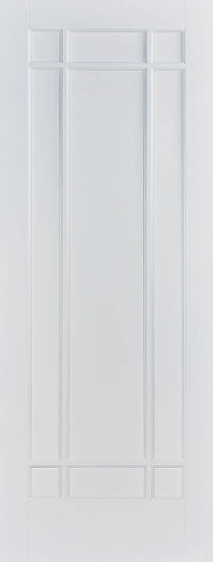 Pre-Assembled Solid White Primed Manhattan Fire Door Set