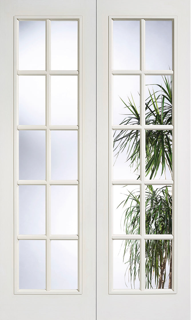 LPD Textured SA 20L Glazed Pair Internal door
