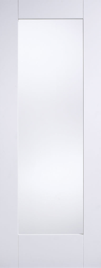 LPD Solid White Primed Pattern 10 Frosted Glazed internaal door