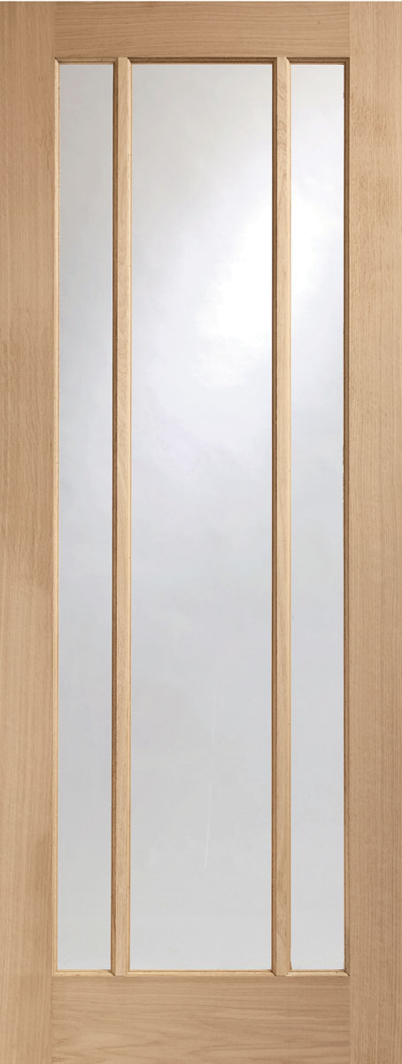 XL Joinery Oak Worcester Clear Glazed Internal door