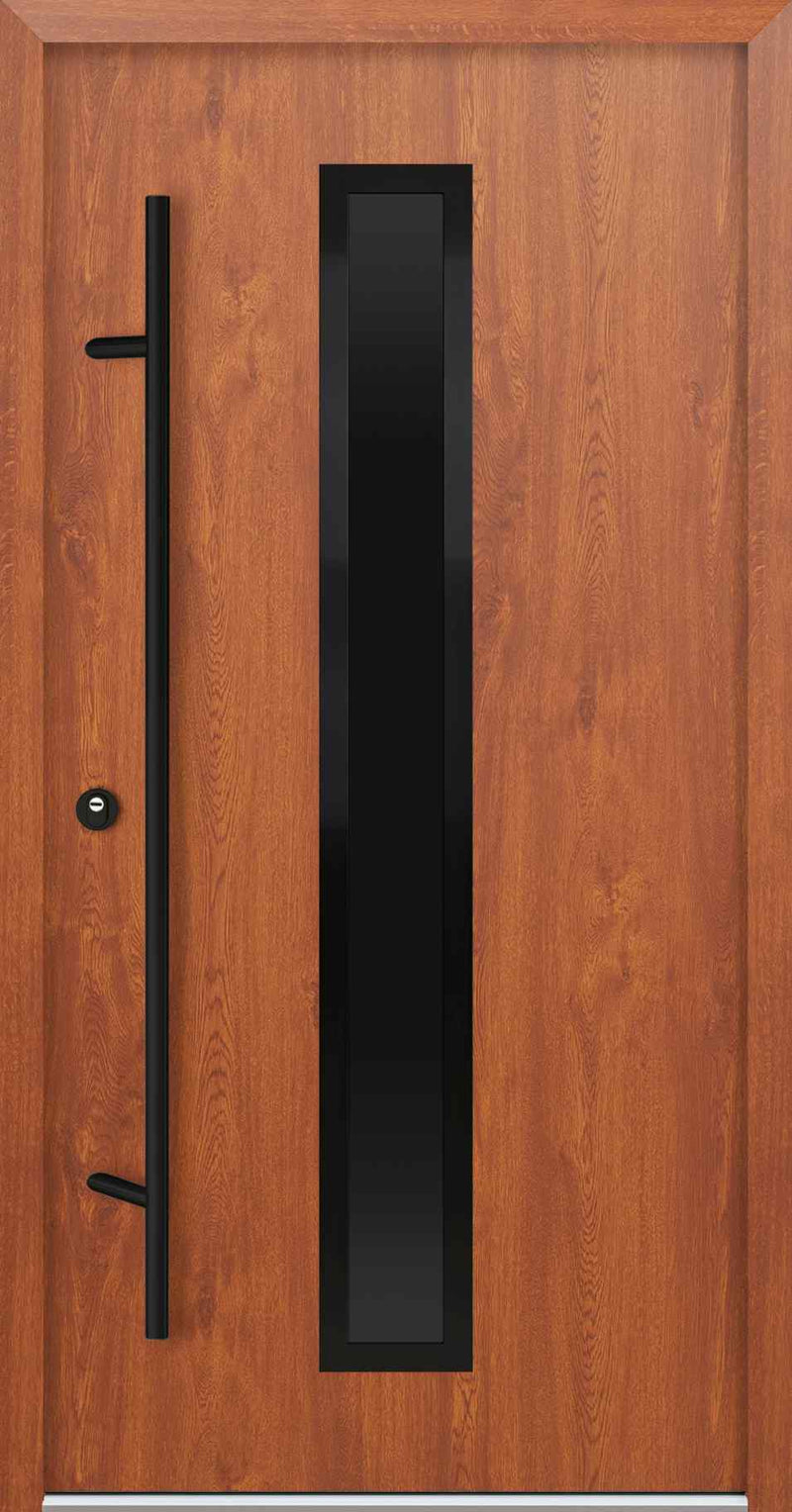 Turenwerke AC68 Design 21 Steel Door - Golden Oak - Blackline