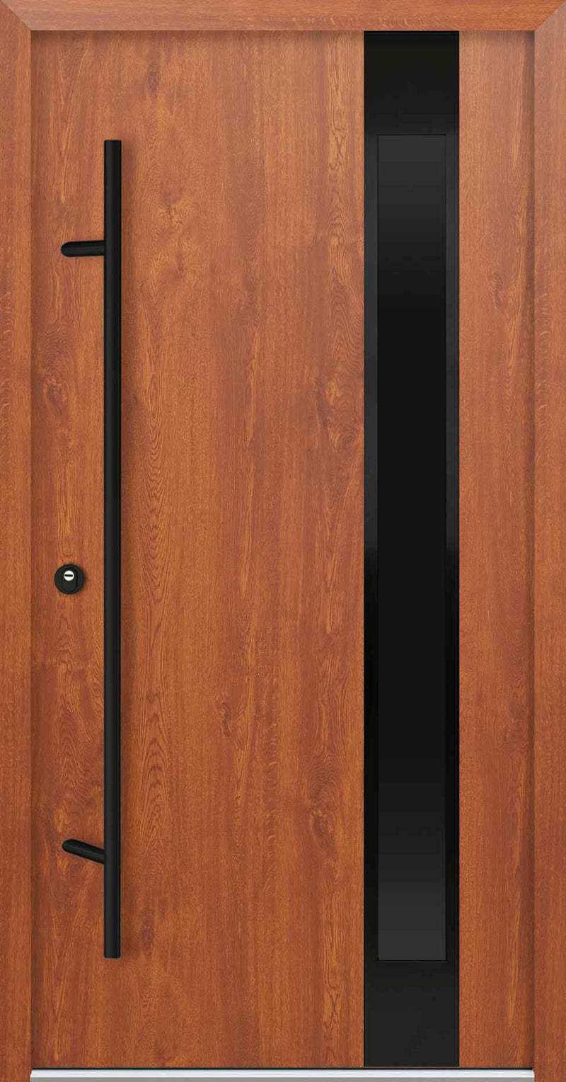 Turenwerke AC68 Design 24 Steel Door - Golden Oak - Blackline