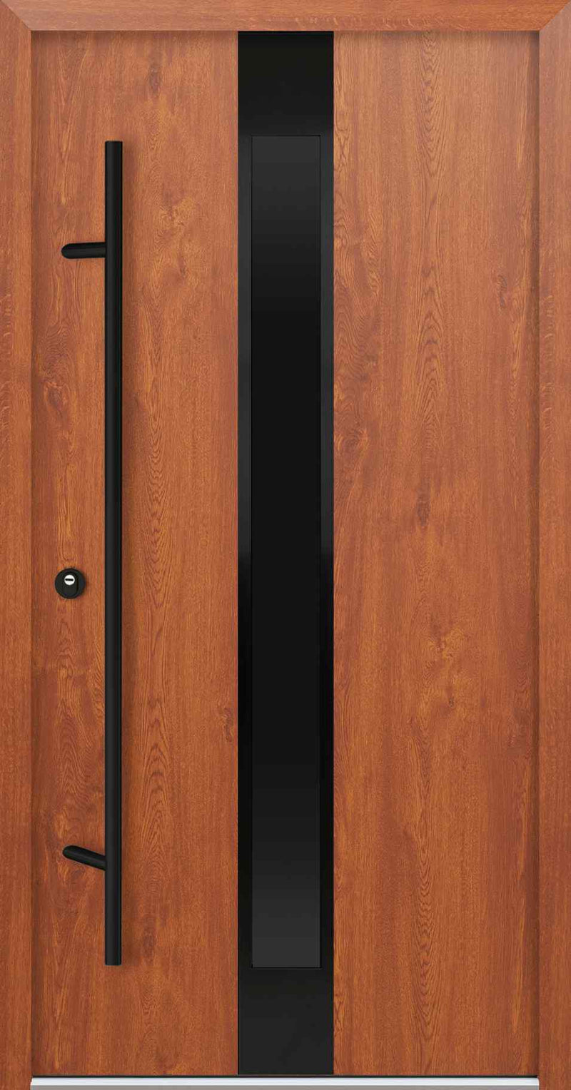 Turenwerke AC68 Design 25 Steel Door - Golden Oak - Blackline