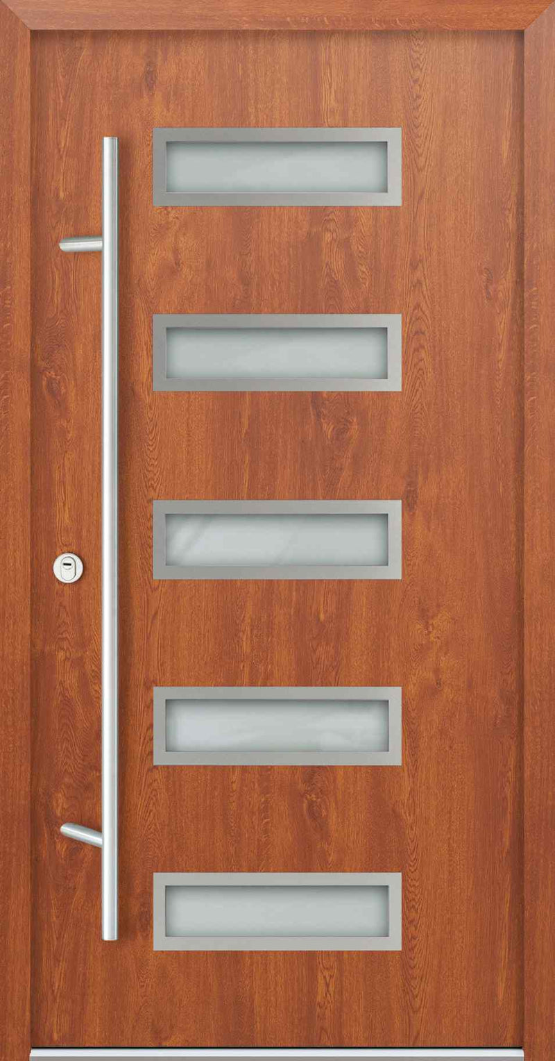 Turenwerke AC68 Design 11 Steel Door - Golden Oak