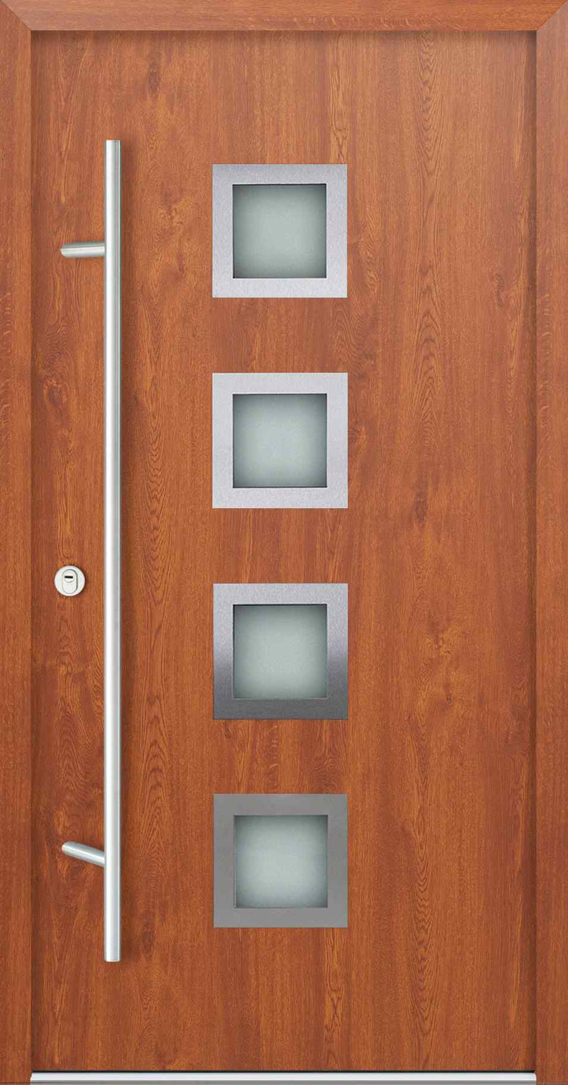 Turenwerke AC68 Design 13 Steel Door - Golden Oak