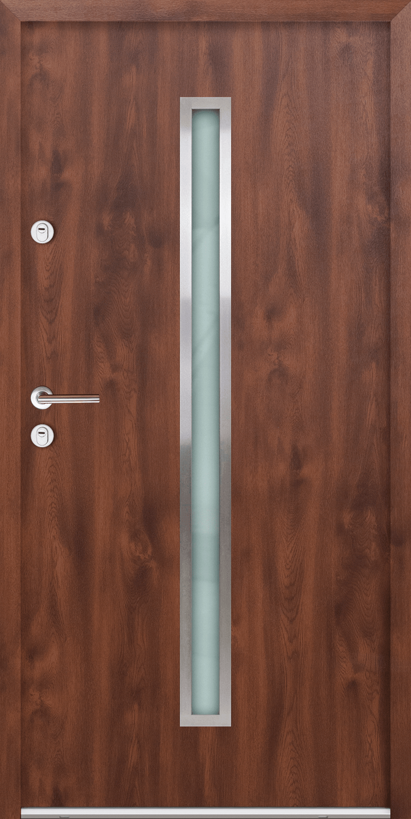 Turenwerke ATU 68 Design 501 Steel Door - Walnut