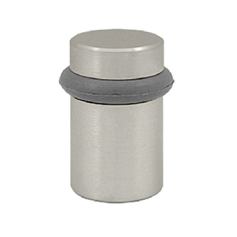 Atlantic Cylinder Premium Floor Mounted Door Stop - Distressed Silver - Door Supplies Online