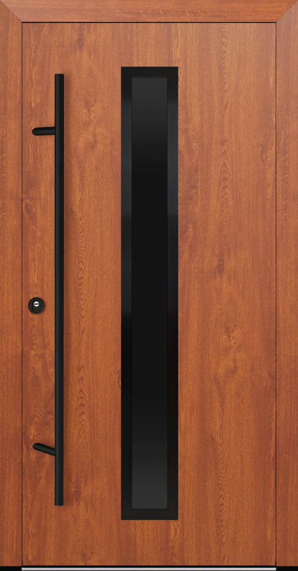 Turenwerke DS92 Design 01 Aluminium Door - Golden Oak - Blackline