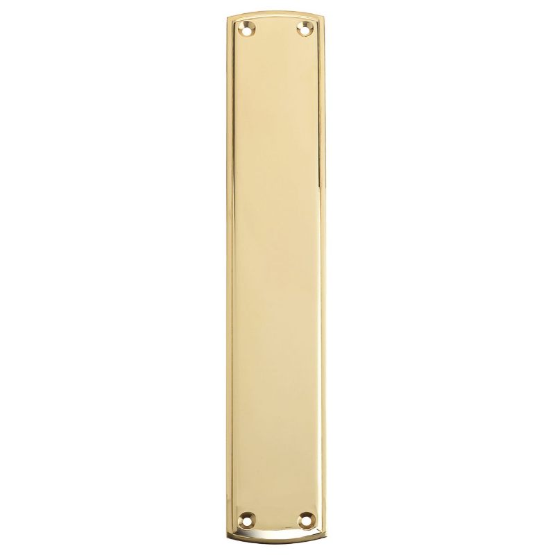 Zoo Finger Plate 64 x 382mm-Polished Brass