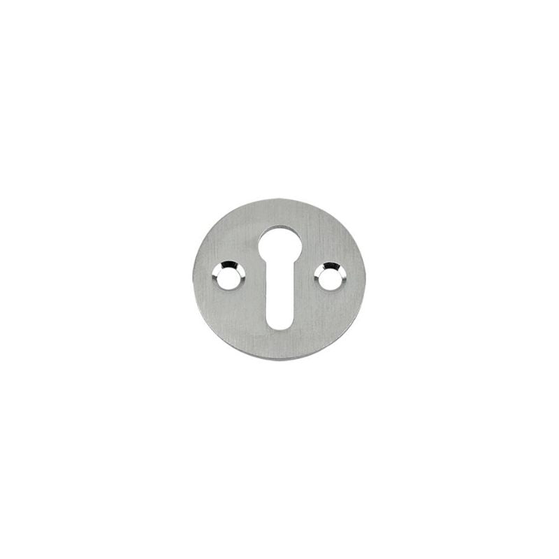 Zoo Std. Key Profile Victorian Escutcheon 32mm dia.-Satin Chrome