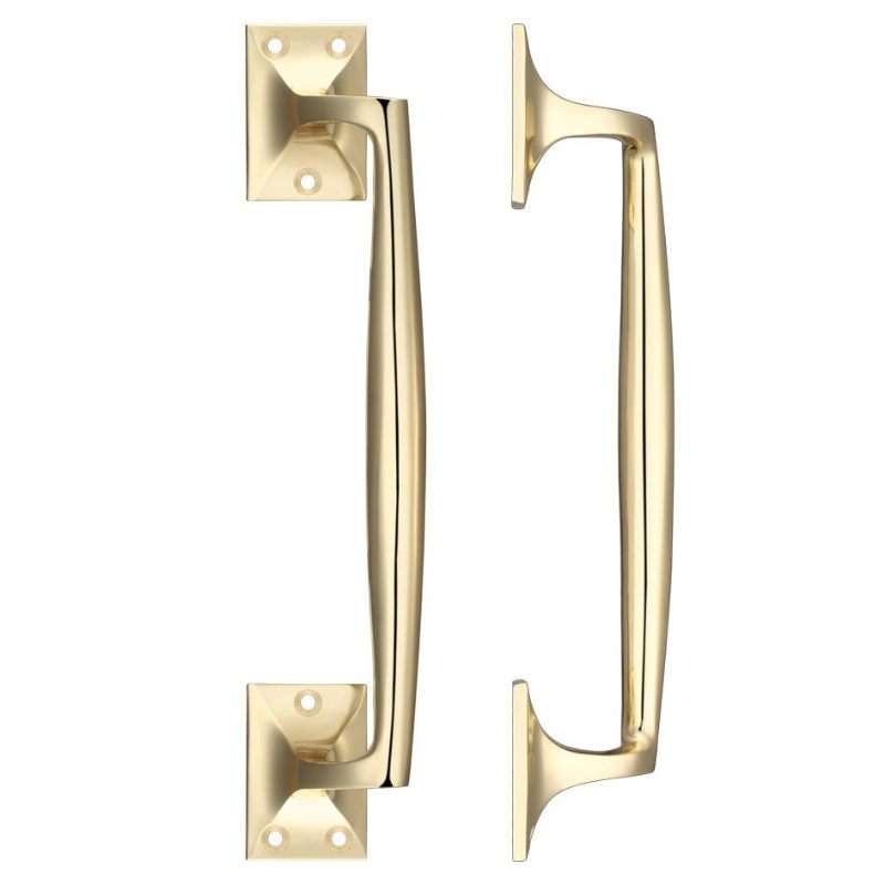 Zoo Cast Brass Pull Handle - 250mm-Polished Brass