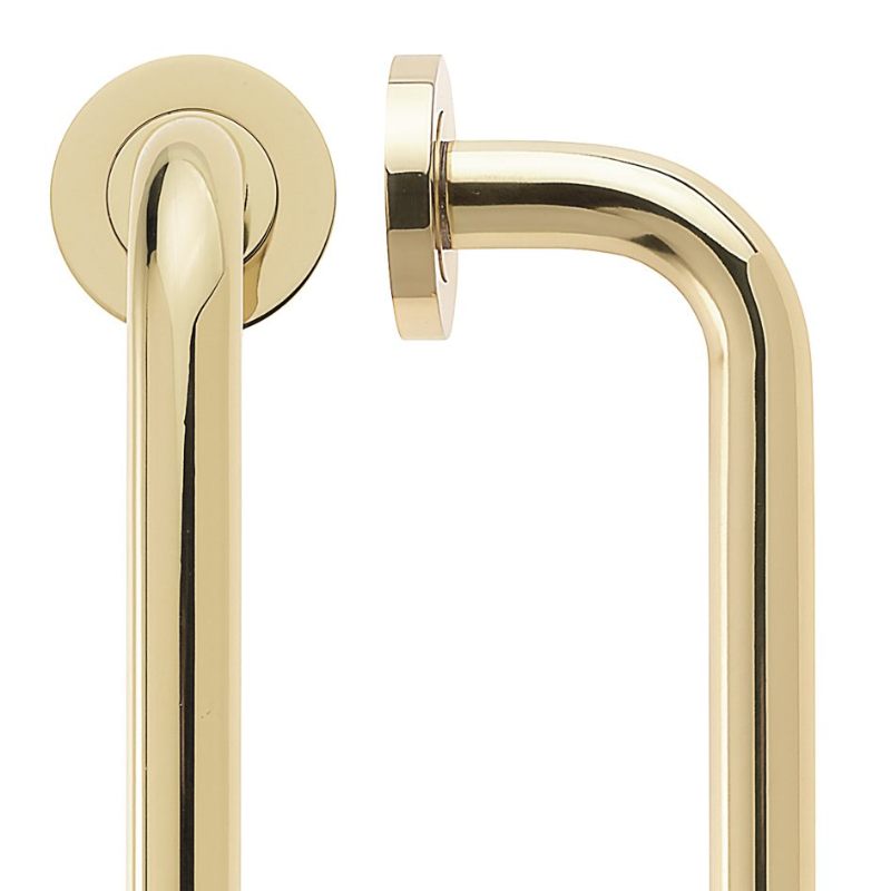 Zoo 19mm D Pull Handle - 225mm-Polished Brass