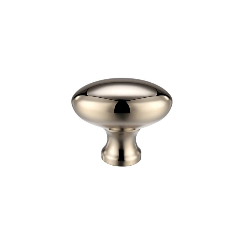 Zoo Oval Cupboard Knob 32mm dia-PVD Nickel