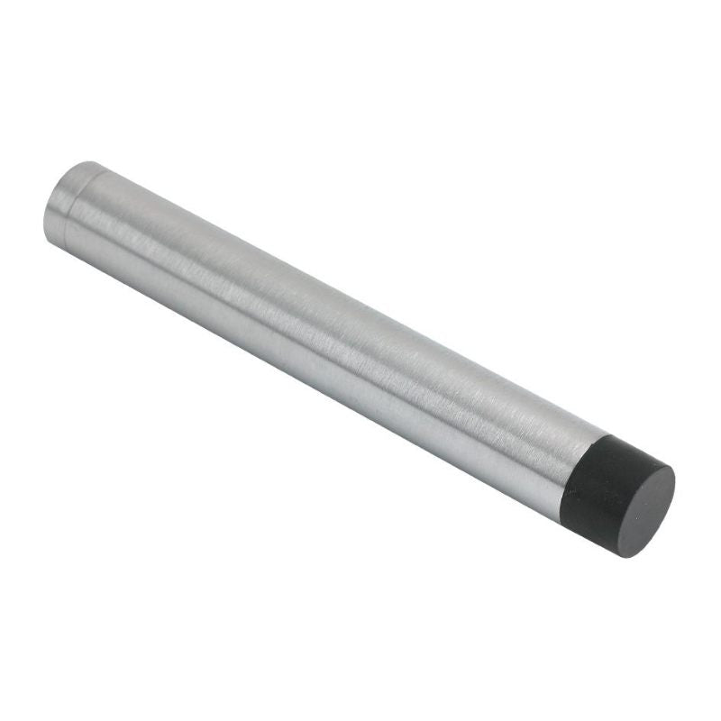 Zoo Door Stop - Cylinder without Rose 105mm-Satin Chrome