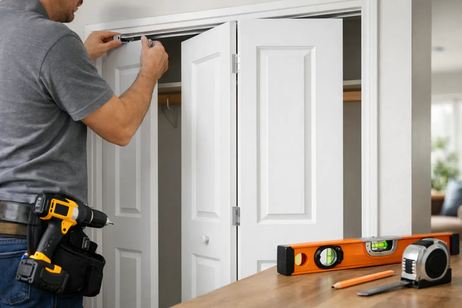 How to Hang Bifold Doors for a Neat Finish