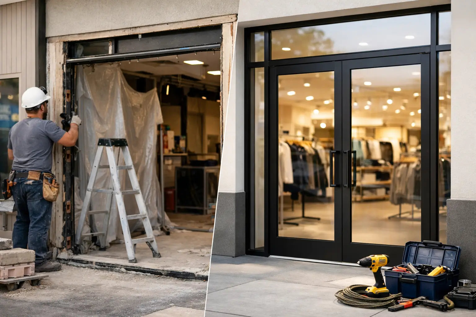 Retail Shop Entrance Replacement Made Simple