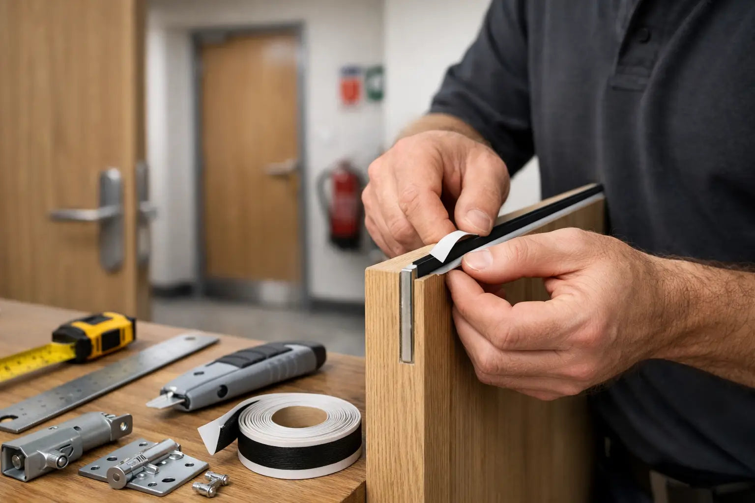 How to Fit Intumescent Strips on Fire Doors