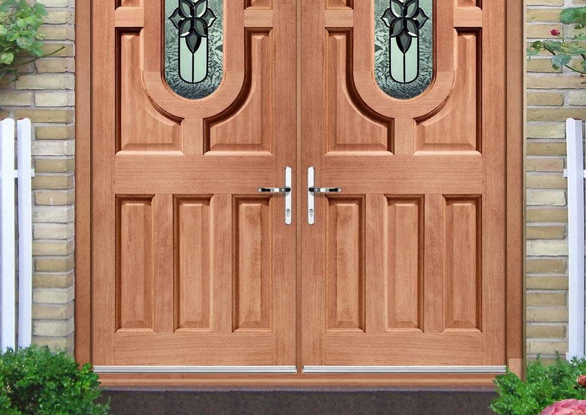 Handles On Back Plate - Door Supplies Online