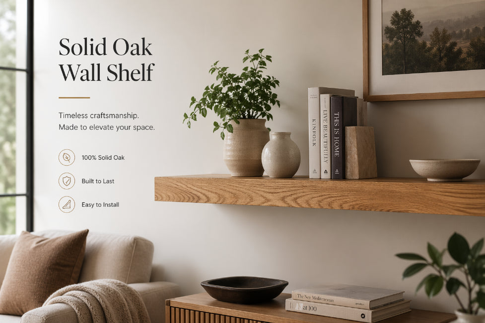 Solid Oak Shelves