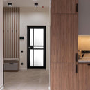 Deanta Dalston Black Prefinished Clear Glazed Internal door