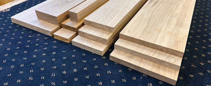 Joinery Solid Oak PAR Timber Boards - Planed All Round Oak Wood - 25mm