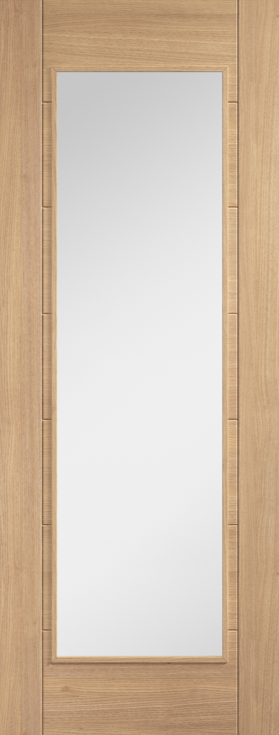 LPD Oak Carini Glazed Pre-finished 1L Door Internal door