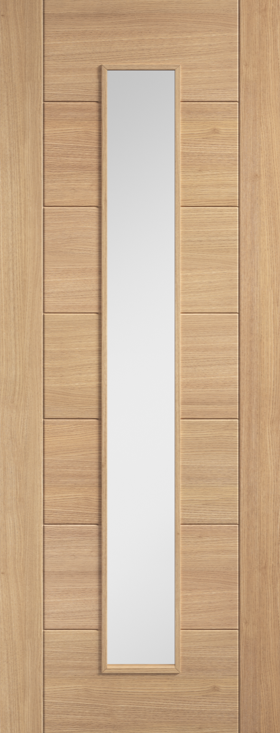 LPD Oak Carini Long Light Glazed Pre-finished Door