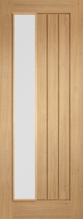 LPD Oak Mexicano Frosted Glazed Pre-finished Offset Door