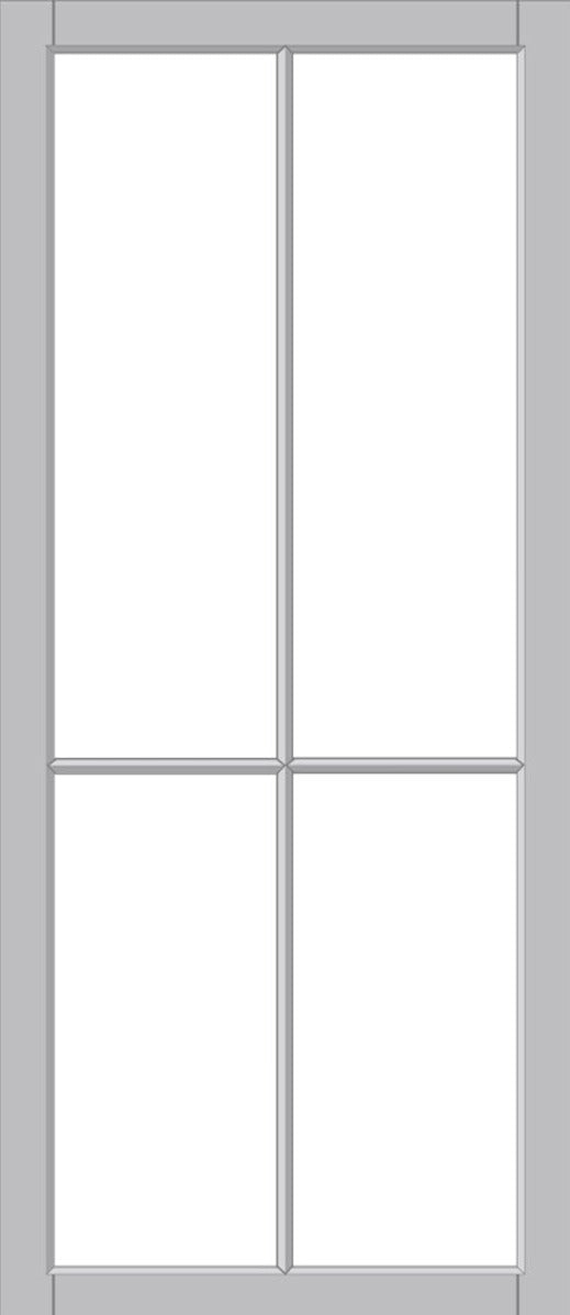 Urban Lite Kora Door DD0116F Frosted Glass - Light Grey Premium Primed