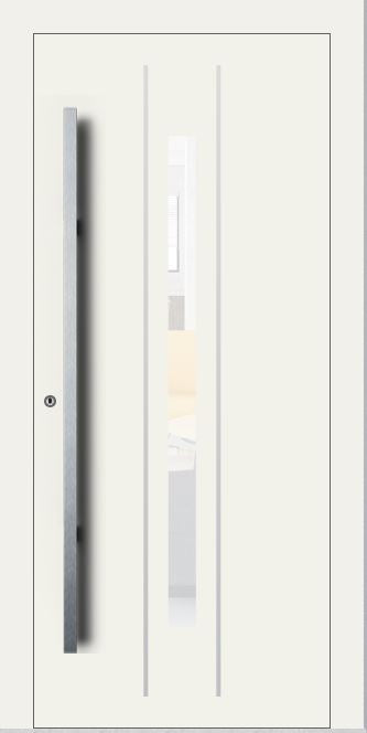 Turenwerke SL75 Design 620 Premium75 Aluminium Door - Traffic White RAL 9016