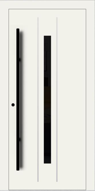 Turenwerke SL75 Design 620B Premium75 Aluminium Door - Traffic White RAL 9016