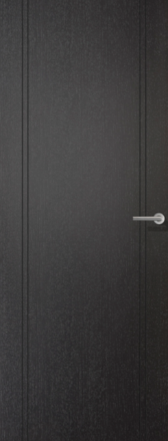 Pre-Assembled Black Laminate Monaco Fire Door Set