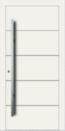 Turenwerke SL75 Design 660 Premium75 Aluminium Door - Traffic White RAL 9016