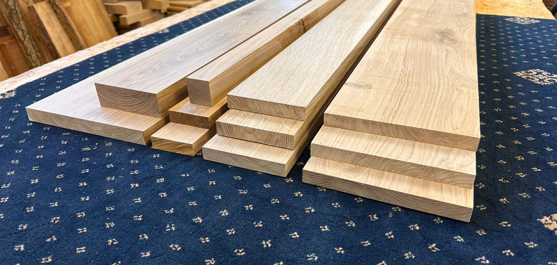 Joinery Solid Oak PAR Timber Boards - Planed All Round Oak Wood - 25mm