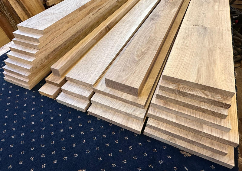 Joinery Solid Oak PAR Timber Boards - Planed All Round Oak Wood - 25mm