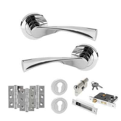 Atlantic S34R Status Colorado on Round Rose Door Handle Pack