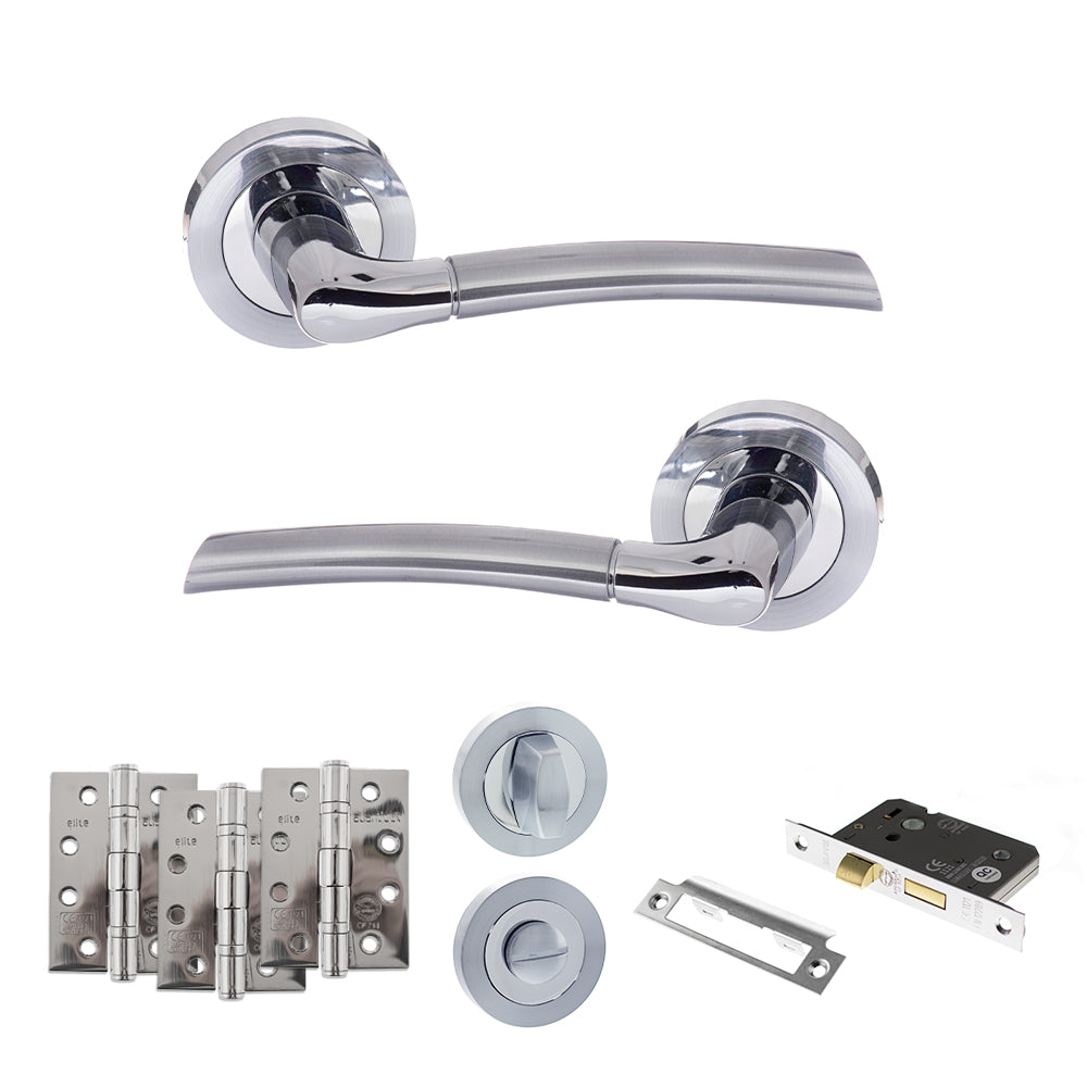 Atlantic ECO10SCPC Eco Swell on Round Rose Door Handle Pack