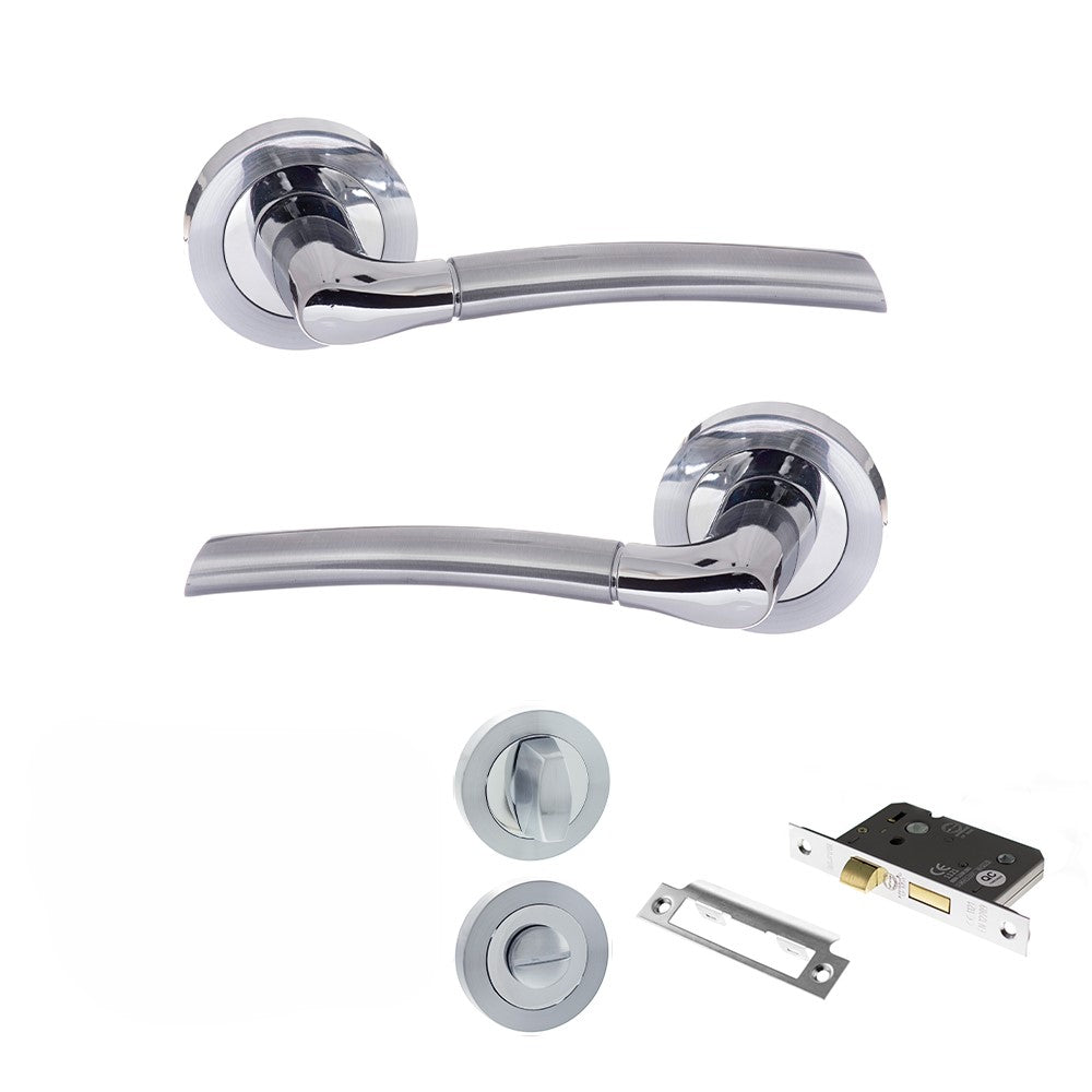Atlantic ECO10SCPC Eco Swell on Round Rose Door Handle Pack
