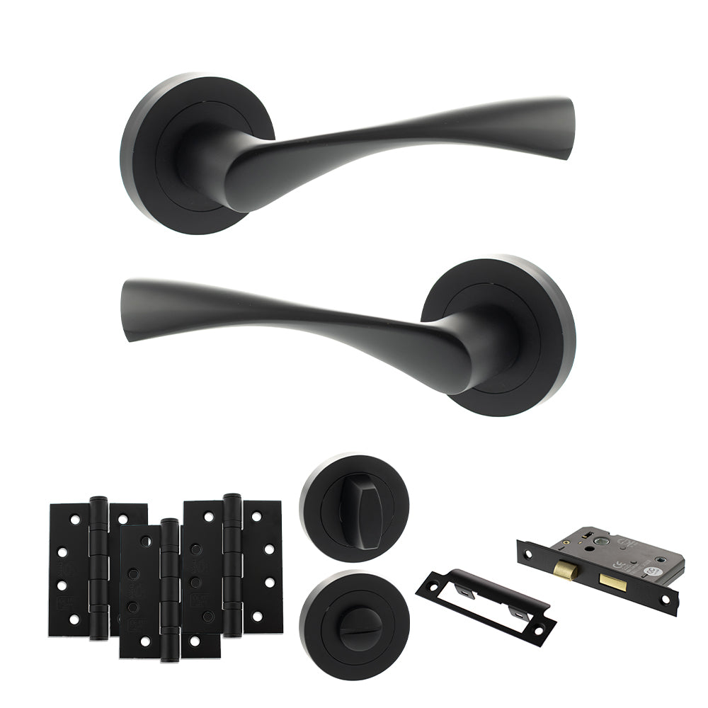 Atlantic ECO20 Eco Aqua on Round Rose Door Handle Pack