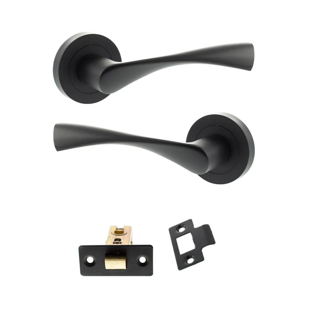 Atlantic ECO20 Eco Aqua on Round Rose Door Handle Pack