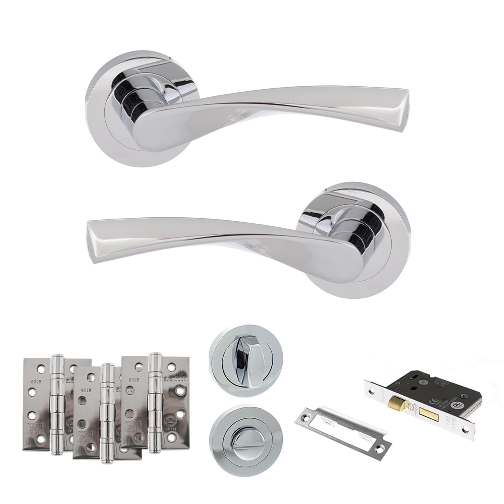 Atlantic ECO20 Eco Aqua on Round Rose Door Handle Pack