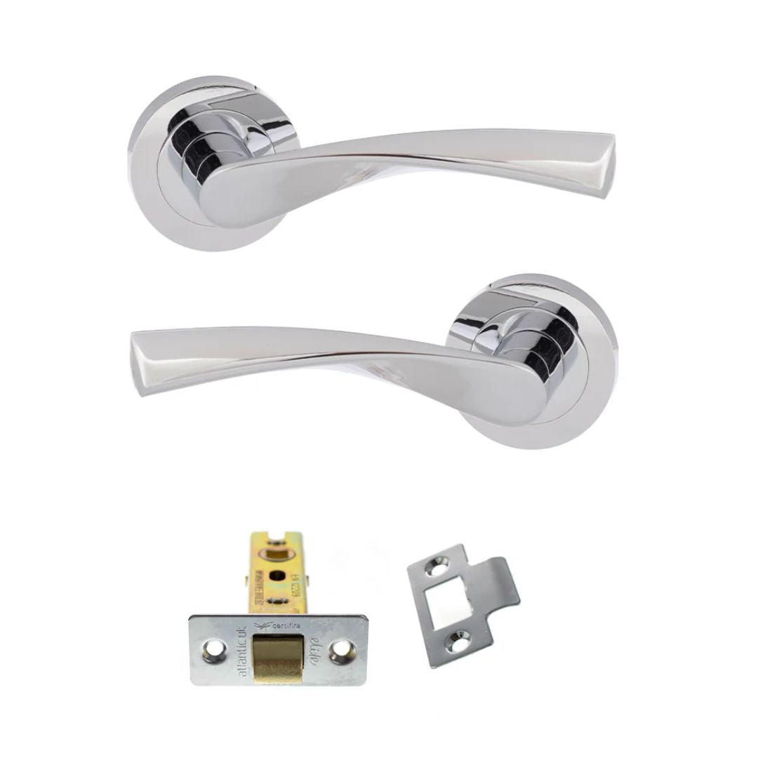 Atlantic ECO20 Eco Aqua on Round Rose Door Handle Pack