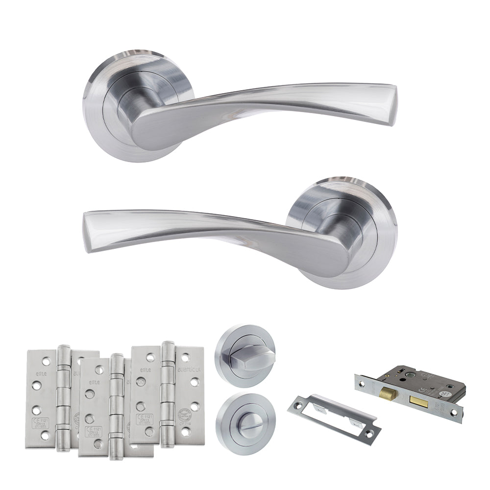 Atlantic ECO20 Eco Aqua on Round Rose Door Handle Pack