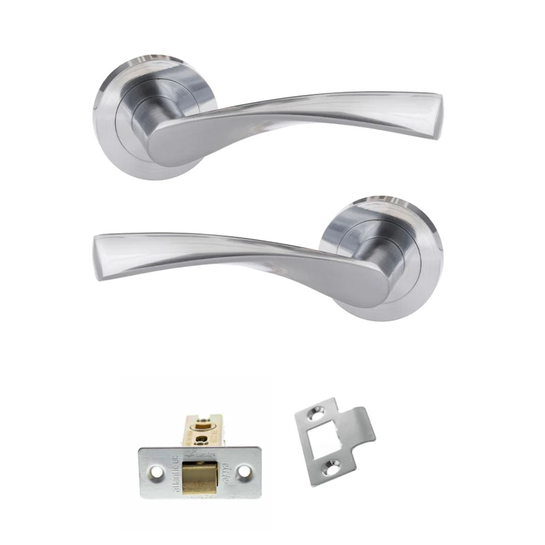 Atlantic ECO20 Eco Aqua on Round Rose Door Handle Pack